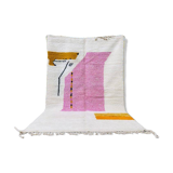 Tapis berbère beni ouraine fait main artisanale taille 100 x 200 cm