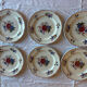 Set of 6 antique plates in porcelain from Sarreguemines – Ag decor