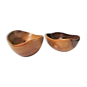 Deux coupes en bois massif