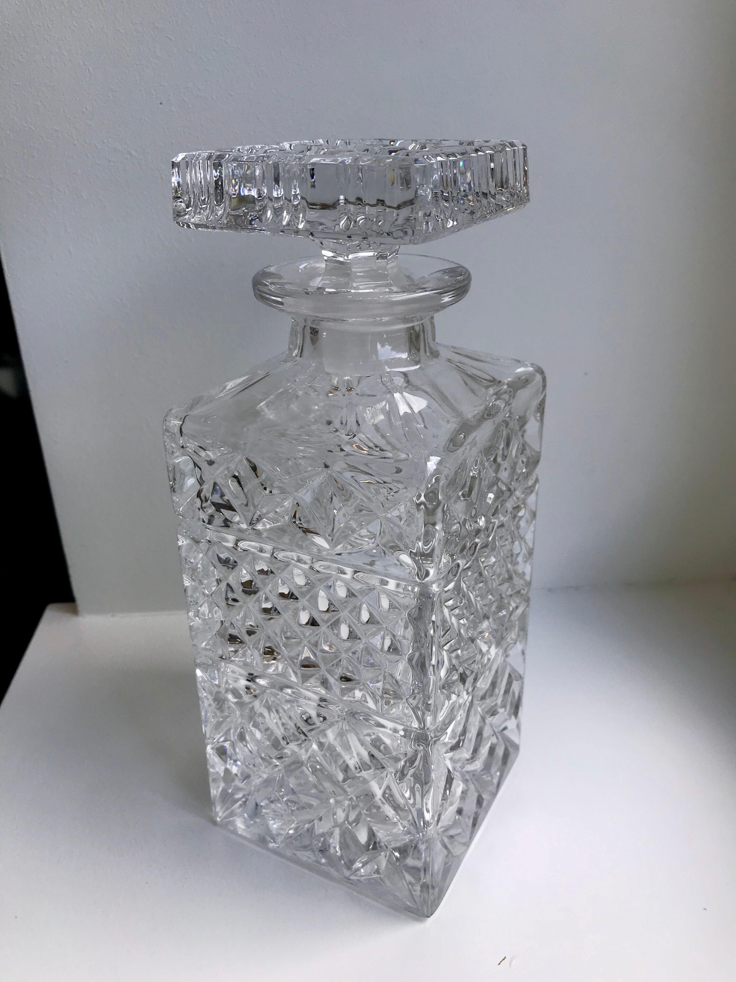 Crystal whisky decanter 60s-70s
