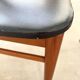 Lot de 4 chaises scandinaves hêtre et skai 60s