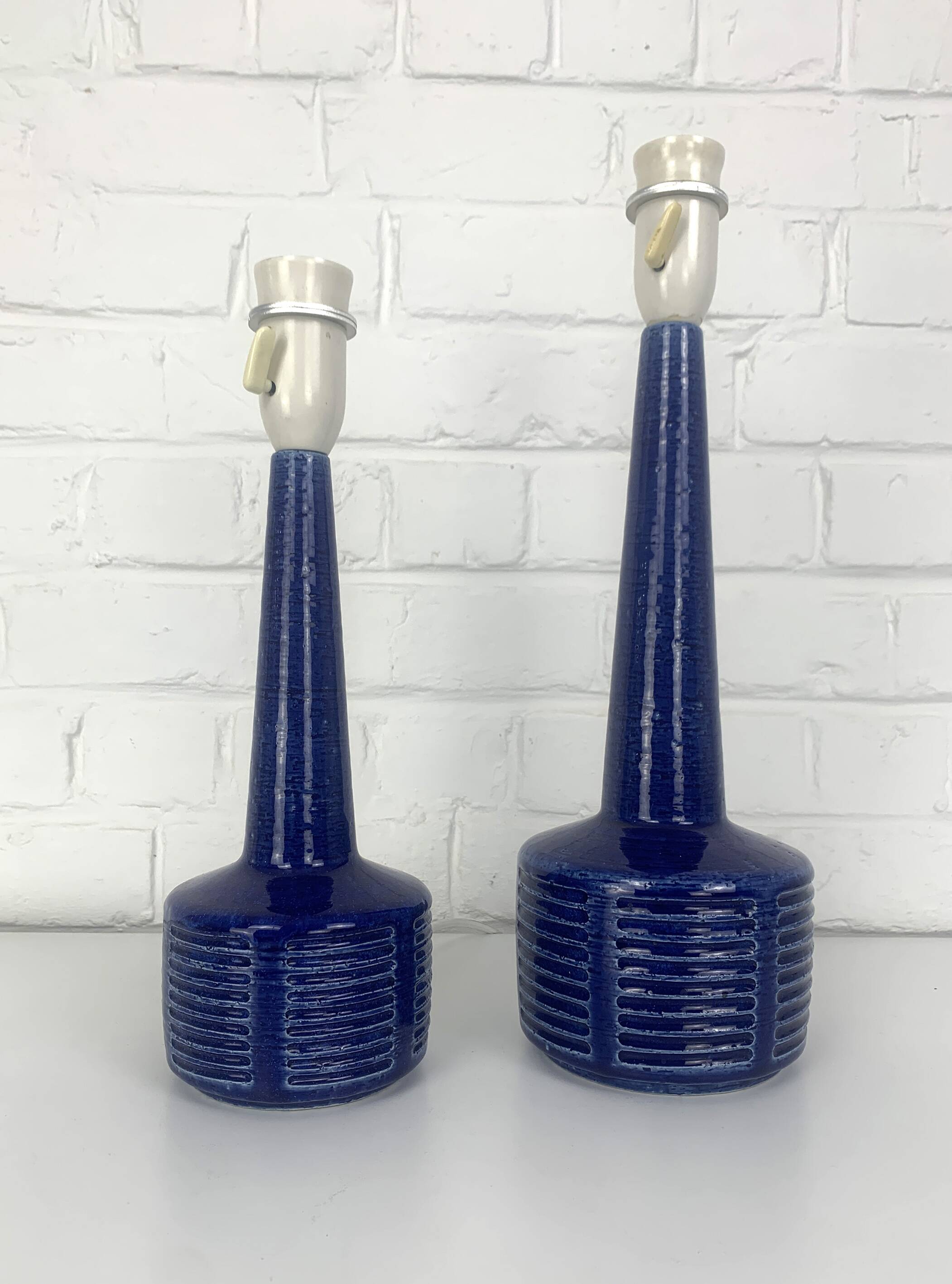 Pair of ceramic table lamps, Palshus, Per Linnemann-Schmidt