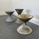 3 planters design Anton Bee assisted by Guhl edition Eternit 1958