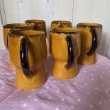 Vintage orange mugs 70s