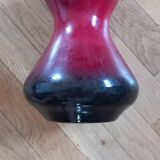 Vase diabolo Verrerie de Saint Prex Suisse.