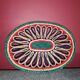Braided wicker flat underside