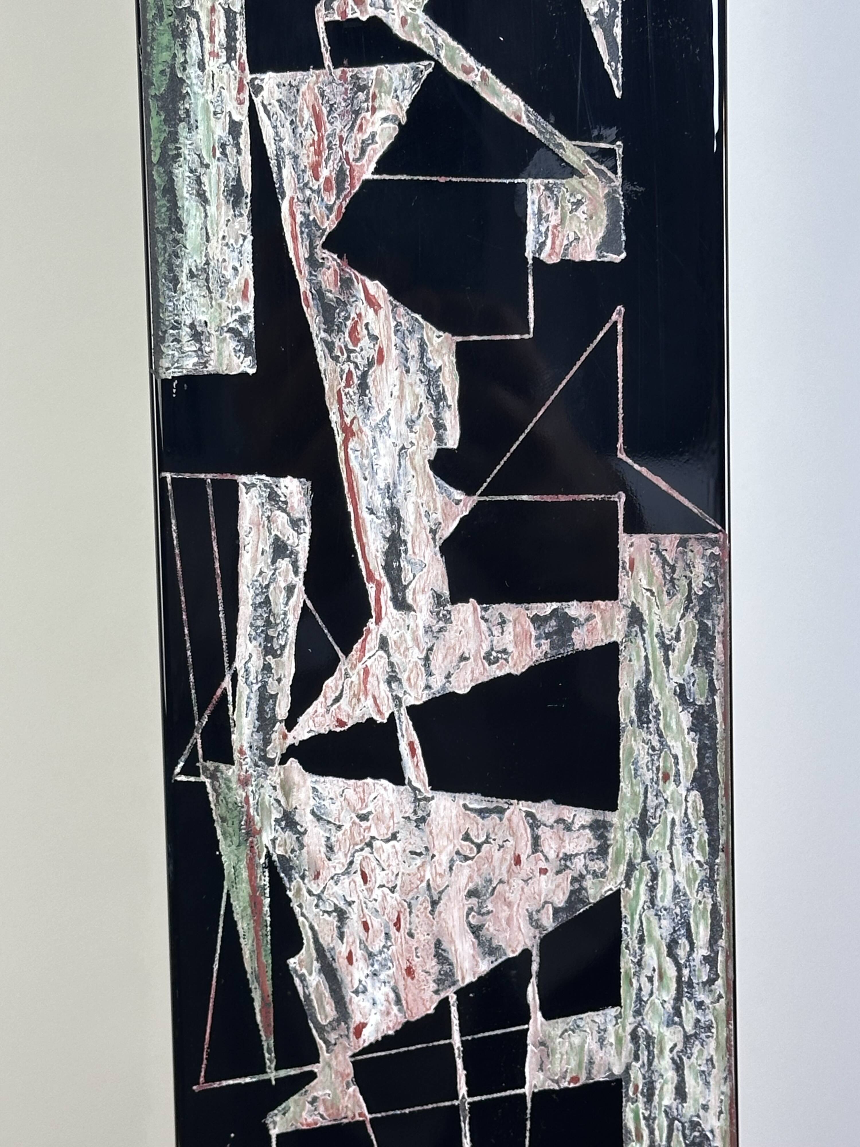 Anatole Riecke Cubist vase 1969 height 50cm
