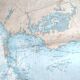 Map of Finistère and Morbihan, west coast of France