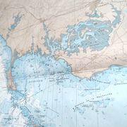 Map of Finistère and Morbihan, west coast of France