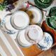 Lot de 6 assiettes plates terre de fer dépareillées