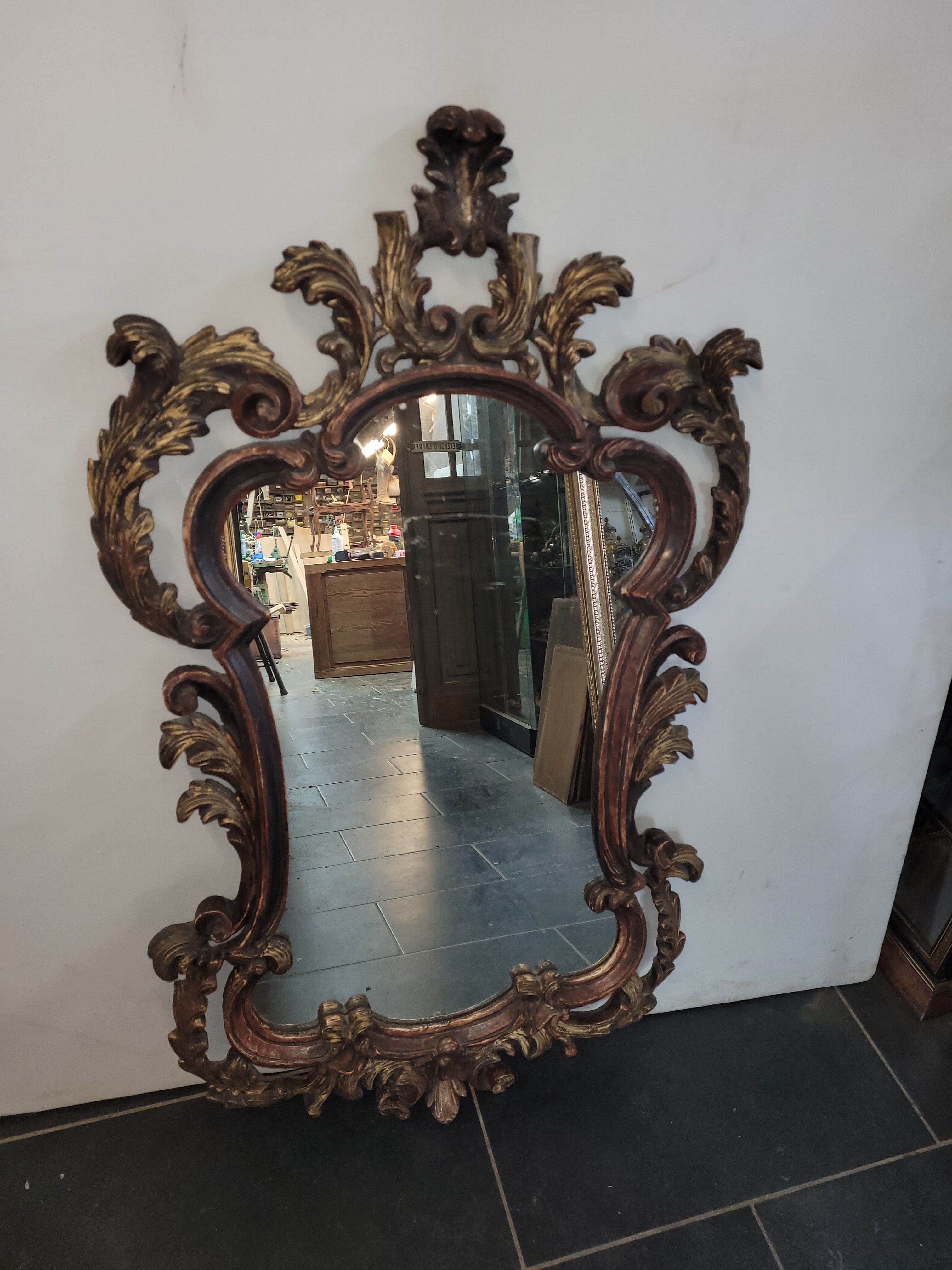 Rocaille mirror Louis XV style, 120/73cms