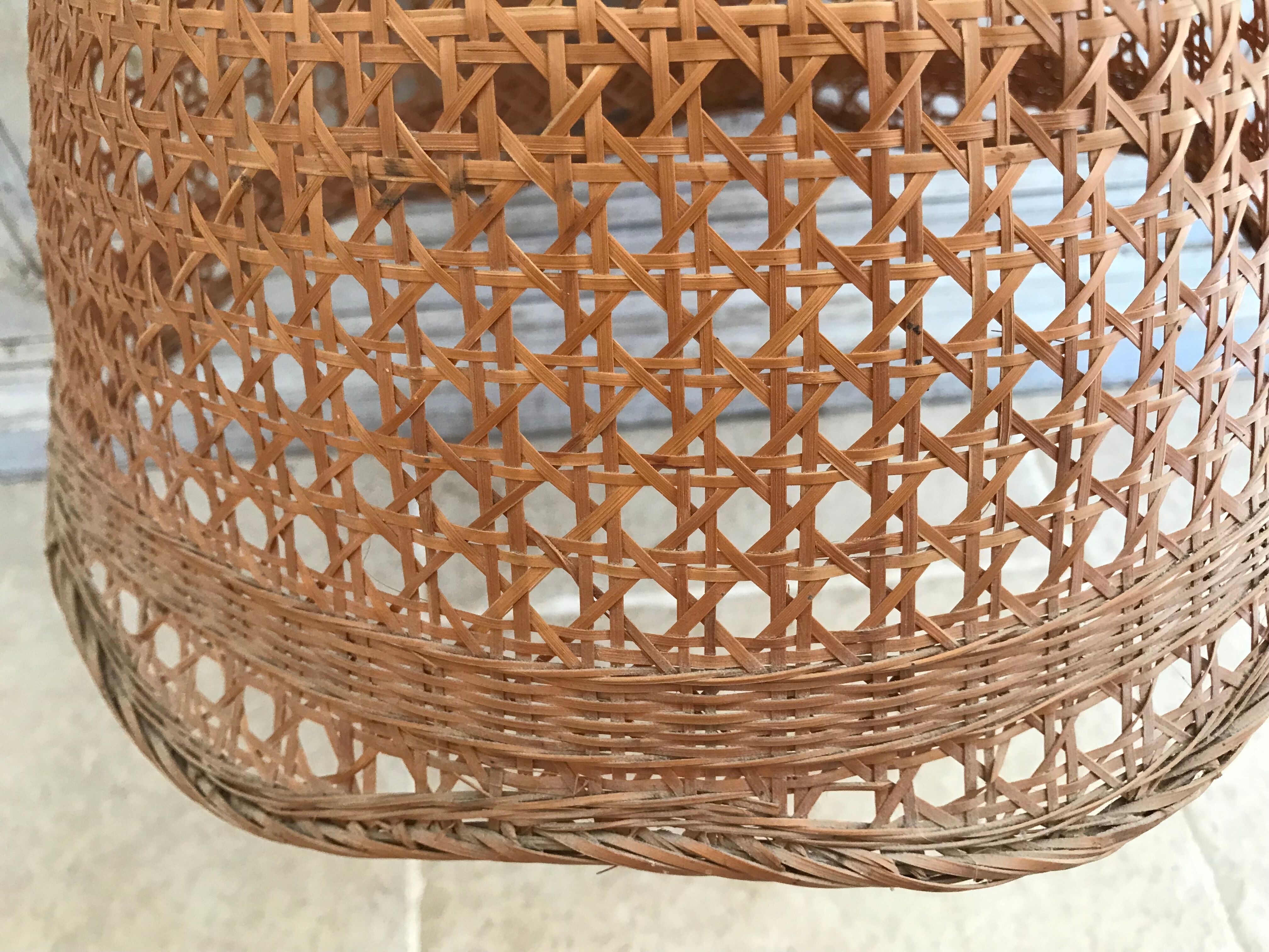 Vintage rattan pendant lamp