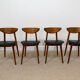 4 Fontania chairs attributed to Baumann – 1960s
