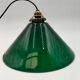 Lampe opaline verte ancienne