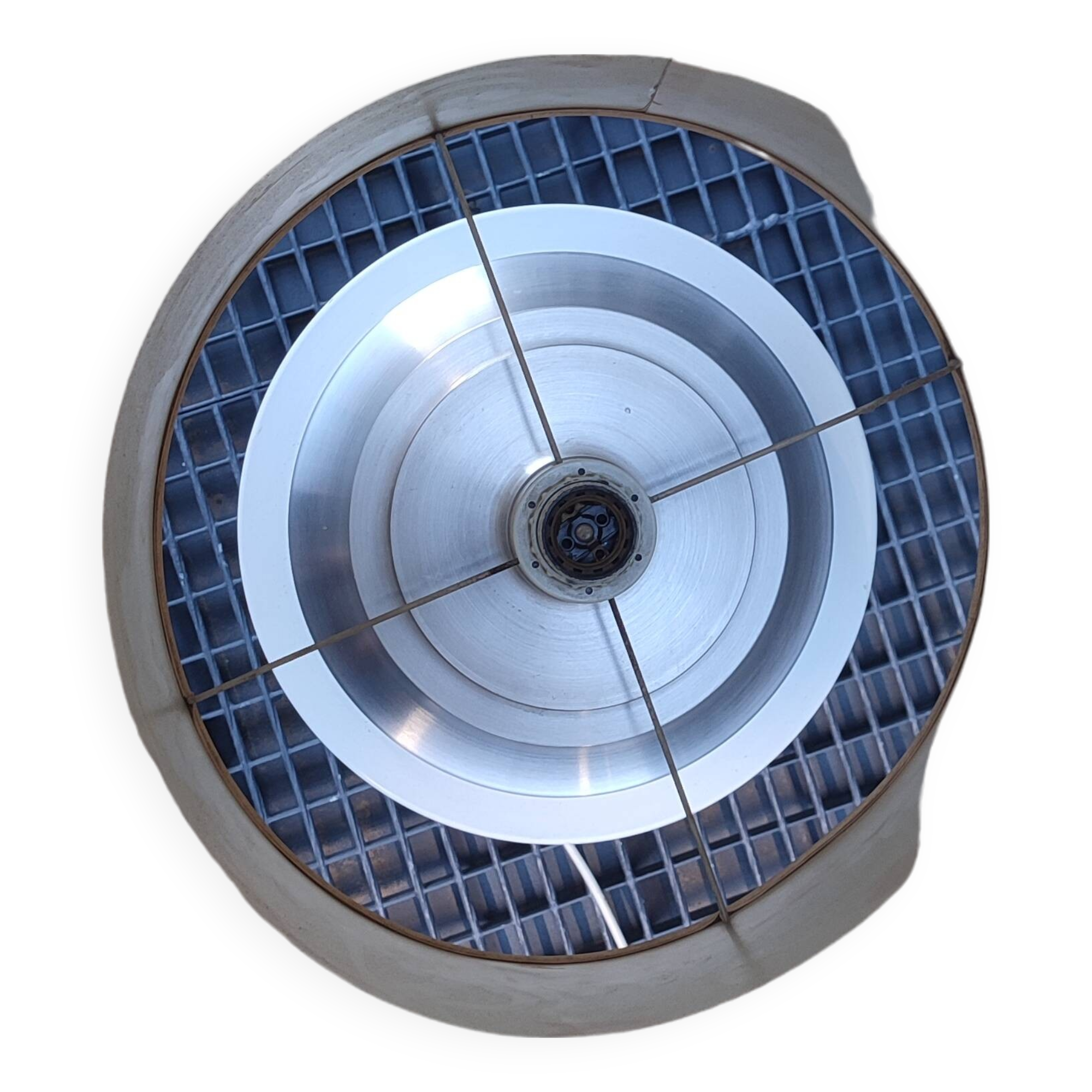 Lampe de parquet cylindrique en aluminium