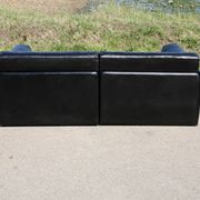 Canapé De Sede DS-76, cuir noir, modulable, Suisse, années 70