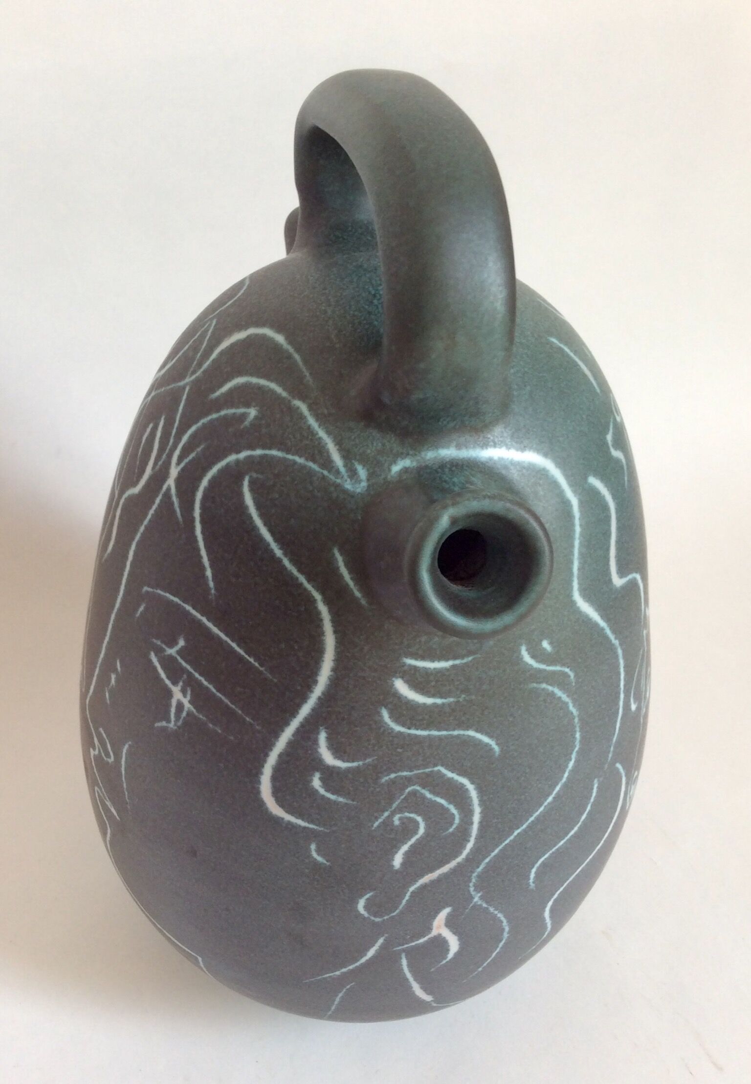 Ceramic jug by J. Serra, Spain 70s