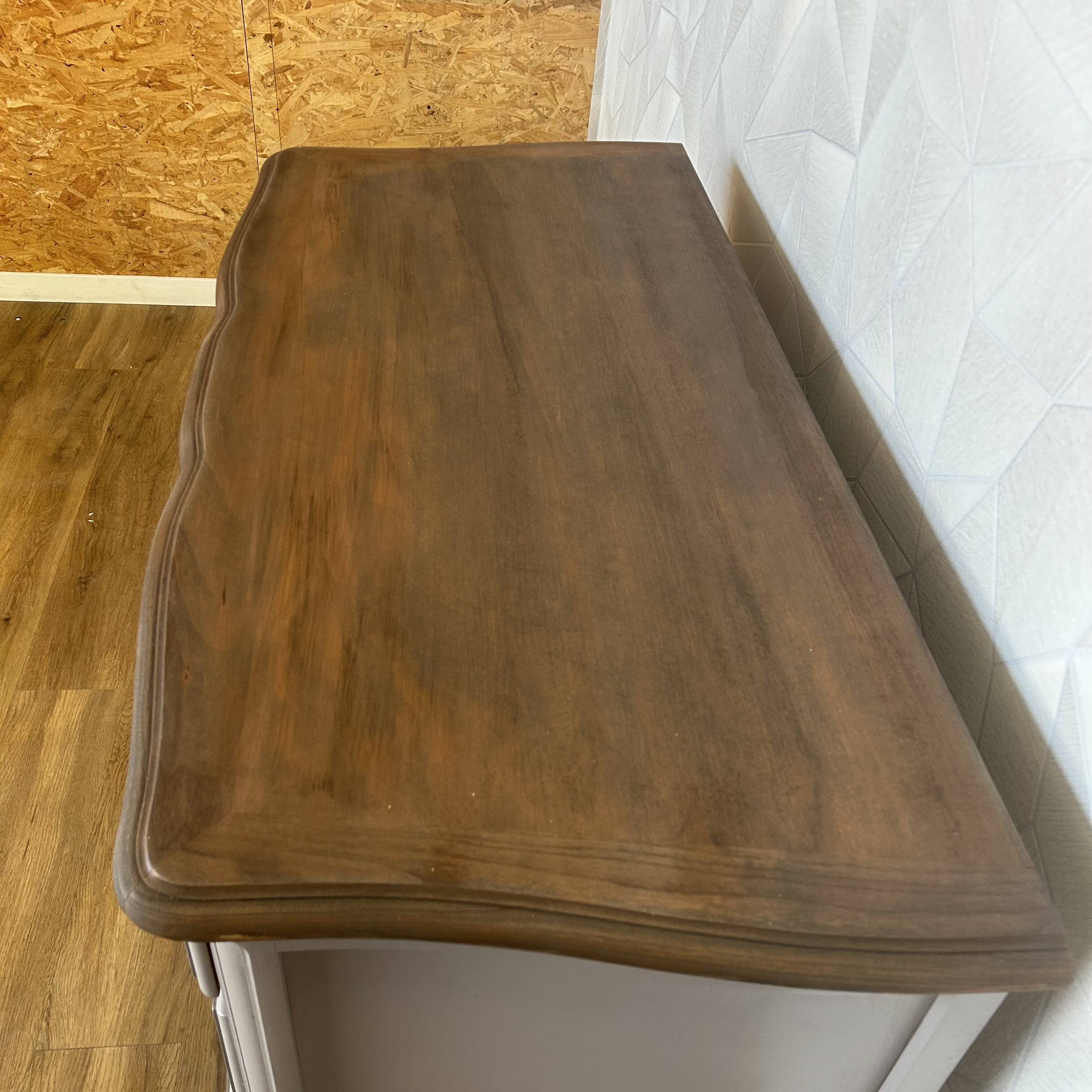 Crossbow chest of drawers with 3 drawers, taupe wenge revamp