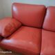 Two-seater leather sofa DUVIVIER