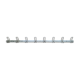 School wall coat rack in metal cloakroom