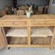 Large Louis XV style solid wood buffet, restored