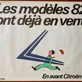 Original poster "En avant Citroën, les modèles 82" Raymond Savignac 58x77cm 1982
