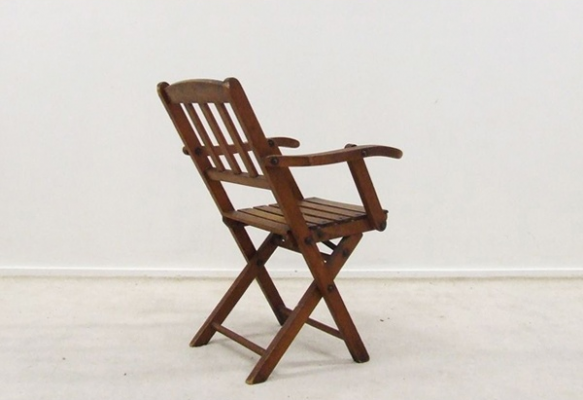 Foldable vintage children's chair 1950s