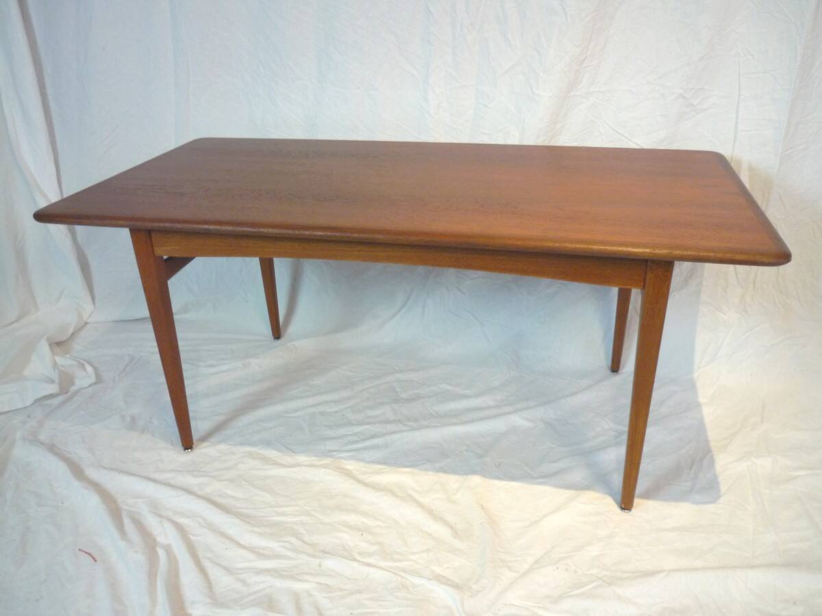 Teak stained oak living room table