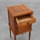 Art Deco nightstand in oak with turned legs, France 1920
