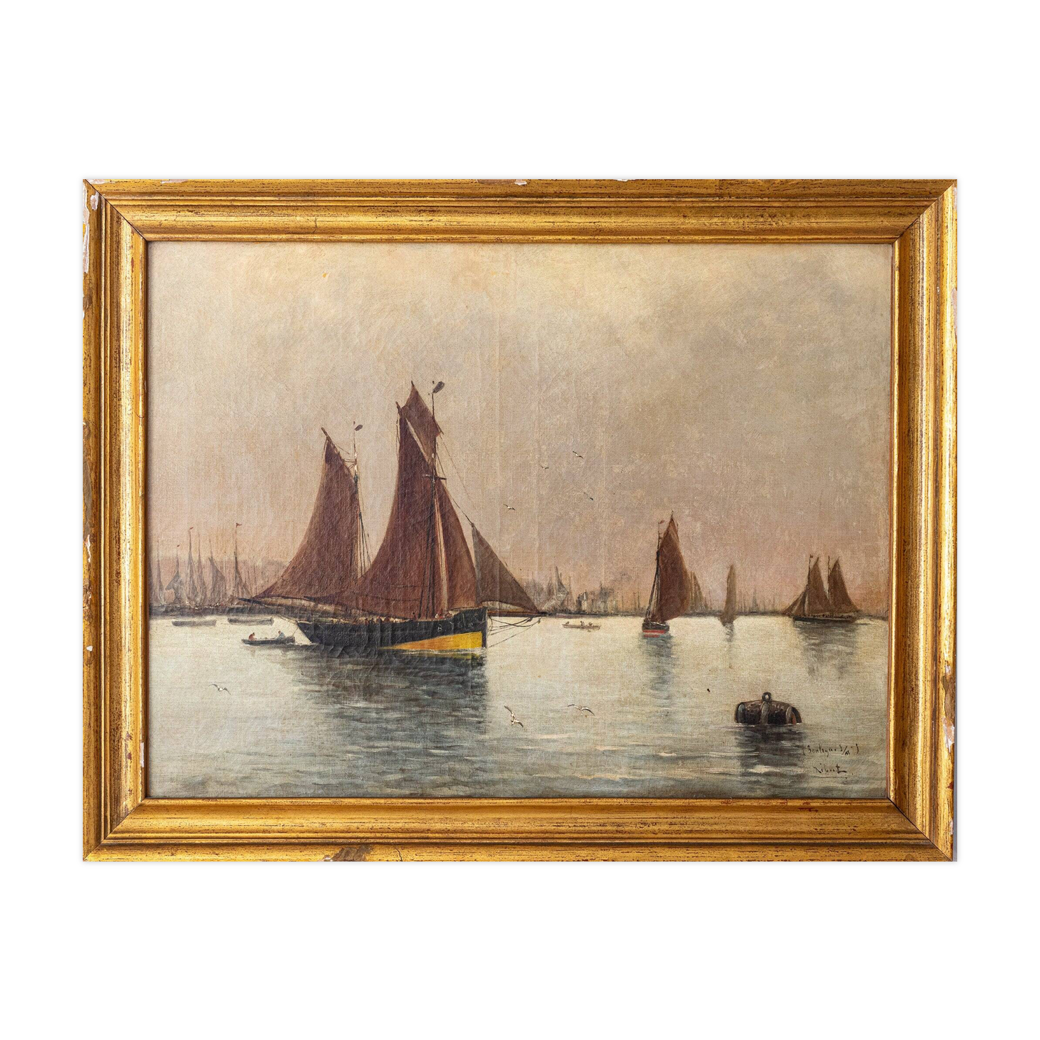 Collection of Four - 19th Century Marine Paintings - Various Artists
