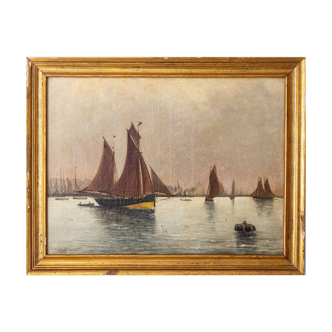 Collection of Four - 19th Century Marine Paintings - Various Artists