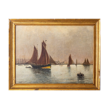 Collection of Four - 19th Century Marine Paintings - Various Artists