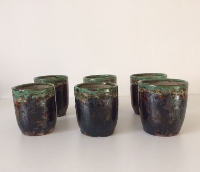 6 cups cups made of sandstone