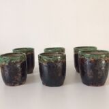 6 cups cups made of sandstone