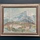 Original Swedish Oil Painting - "Nature Scene" by Maja Sjöberg - Signed - Vintage and Framed - 35.5 × 43.5 cm (14" × 17.1")