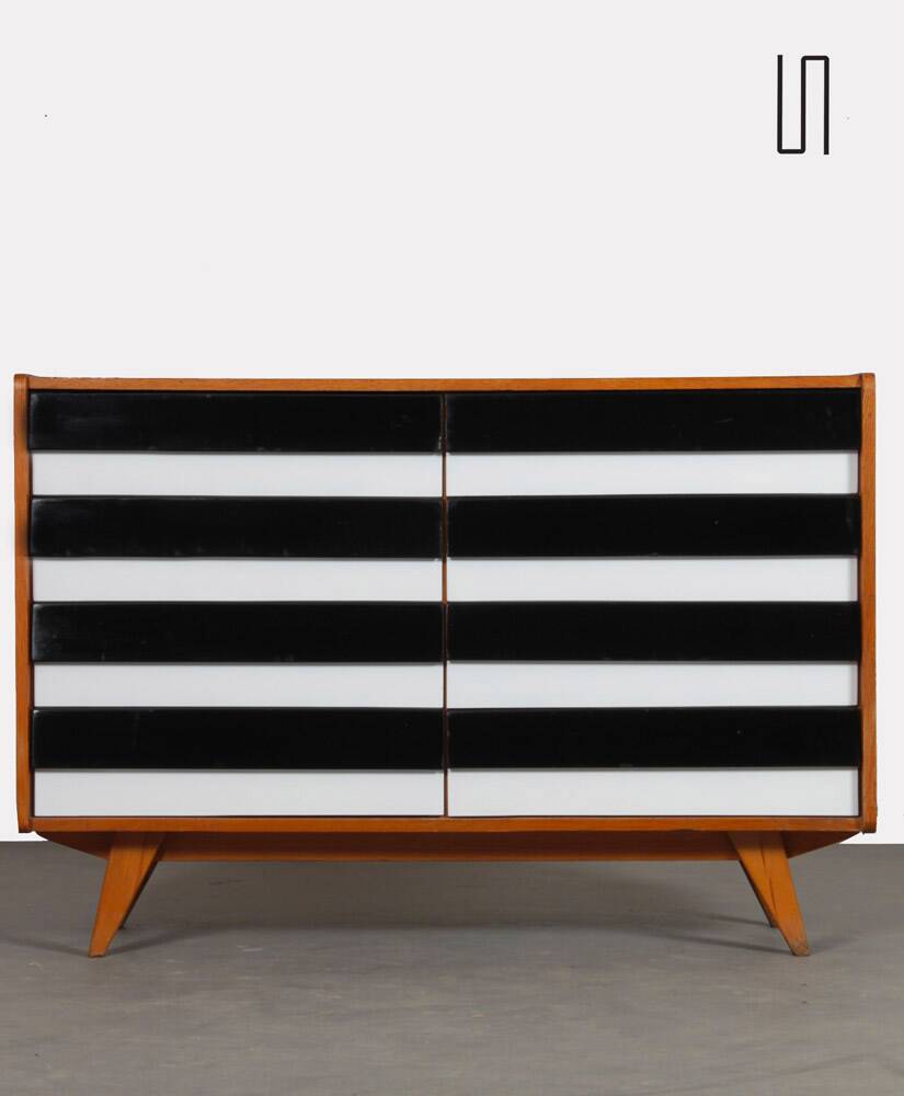 Vintage chest of drawers by Jiri Jiroutek, model U-453 from the 1960s