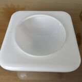White opaline ceiling light, 60s 70s