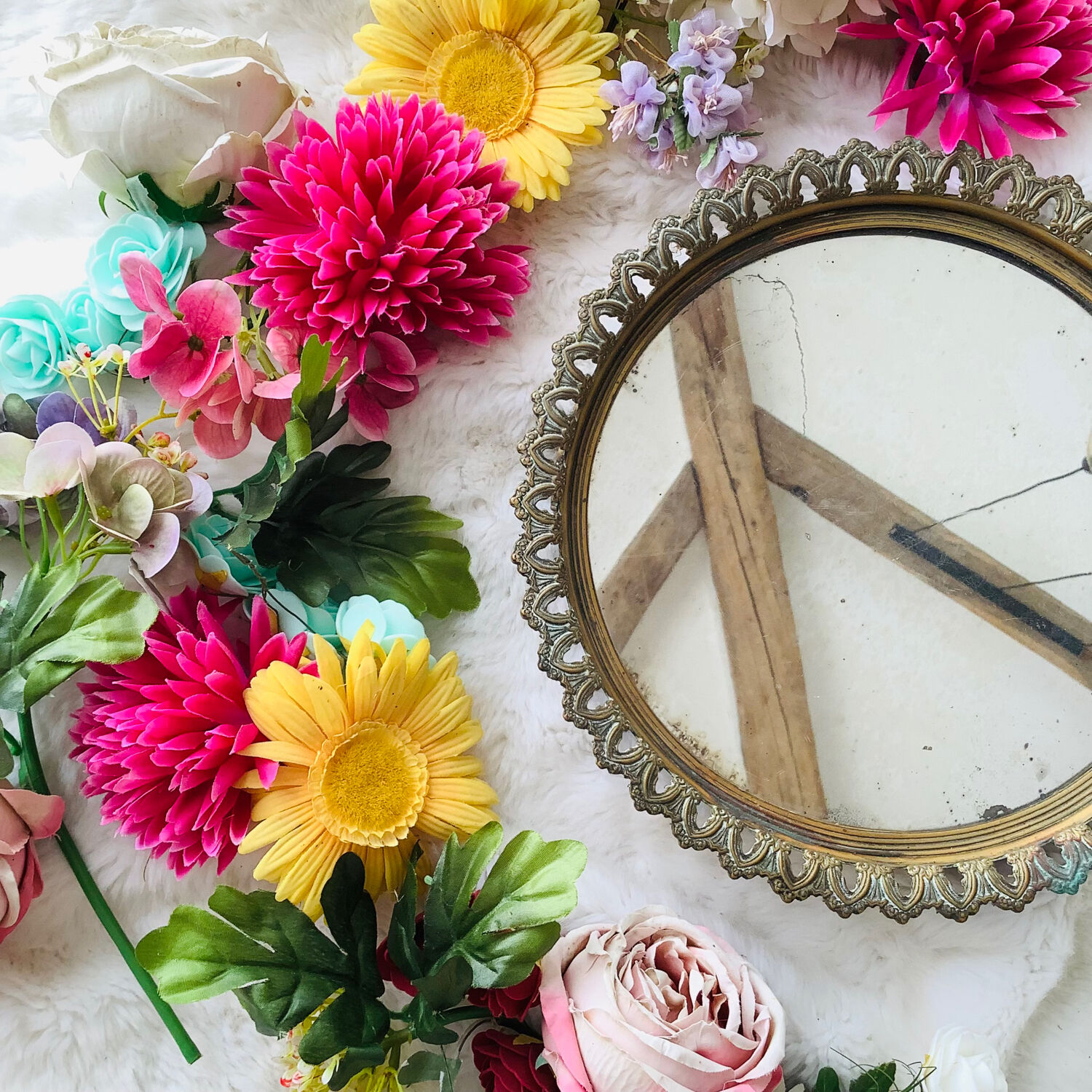 Miroir en laiton