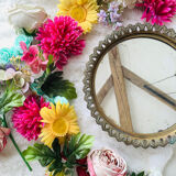 Brass mirror