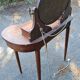 Louis XVI style kidney dressing table in veneer wood and bramble veneer