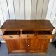 Antique oak sideboard – 3 drawers & 2 doors – pig buttons