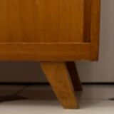 Vintage shoe cabinet with compass legs