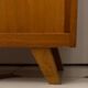 Vintage shoe cabinet with compass legs