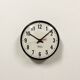 Vintage Black School Wall Clock from Lathem, 1980s