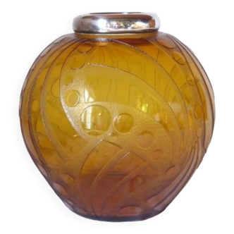 Grand vase boule Art Deco