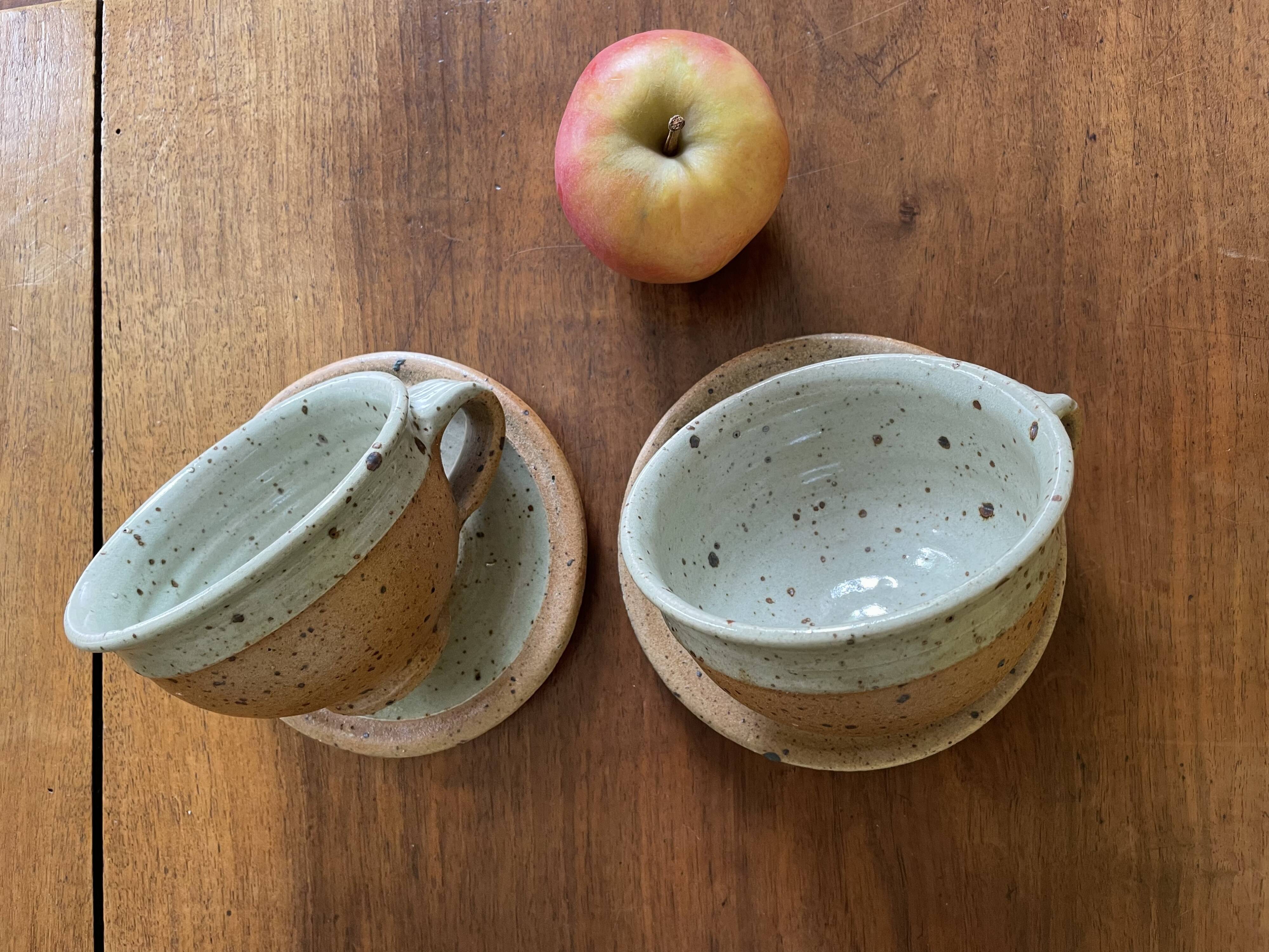 Pyrite sandstone cups by Pierre Digan La Borne