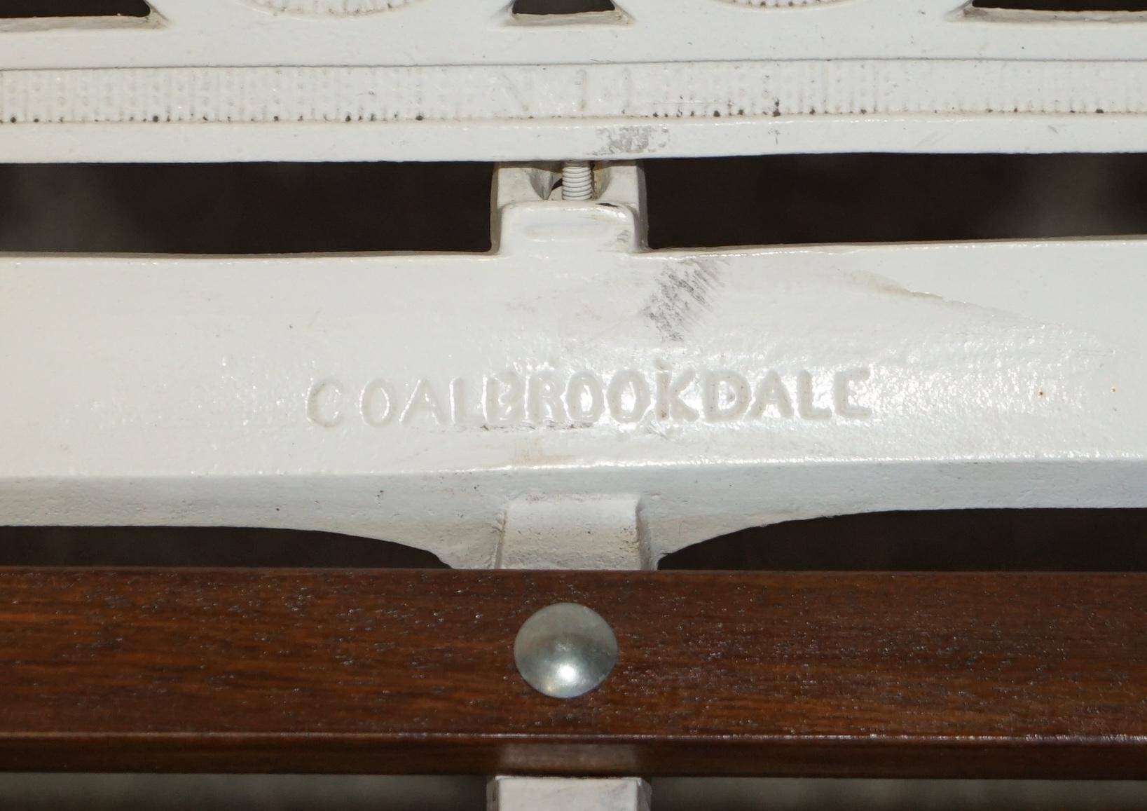 Victorian garden bench 1870 Capucine pattern Coalbrookdale