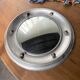 Round convex metal mirror in English style 1900