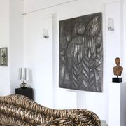Canapé extra-large à imprimé animal postmoderne | Allemagne | Années 1990