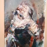 Large oil painting on canvas - Alberto Alberti (1894-1974) 1959 - female figure